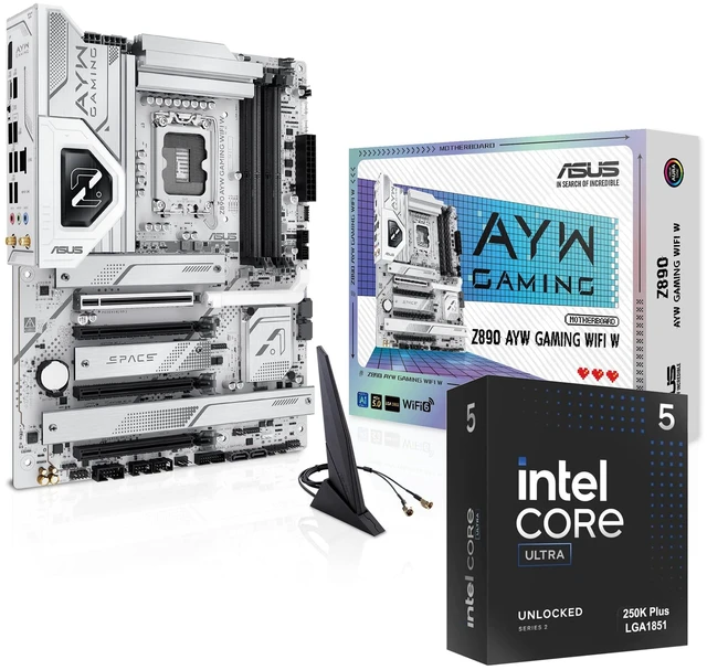 Main image of Micro Center Intel core Ultra 5 250k Plus Bundle ASUS Z890 AYW Gaming WiFi