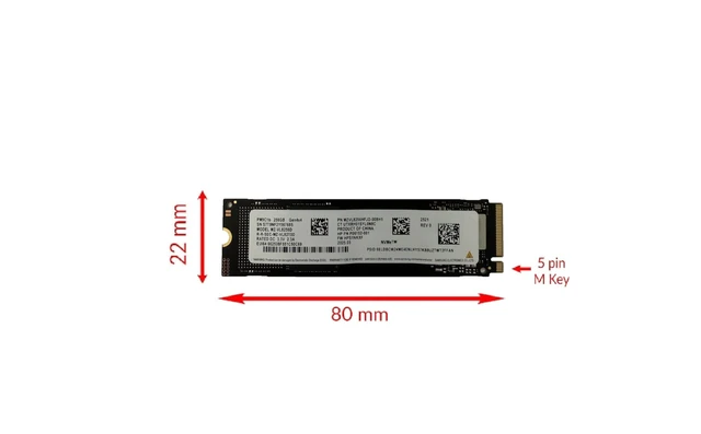 Alt view image 2 of 2 - Oemgenuine OEM Samsun 256GB M.2 PCI-e NVME SSD GEN 4X4 Internal Solid State Drive 2280 Form Factor M Key
