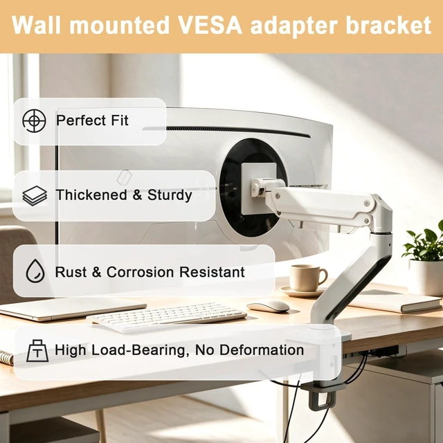 Alt view image 4 of 5 - VESA Mount Adapter Compatible with Samsung Odyssey G9 Monitor