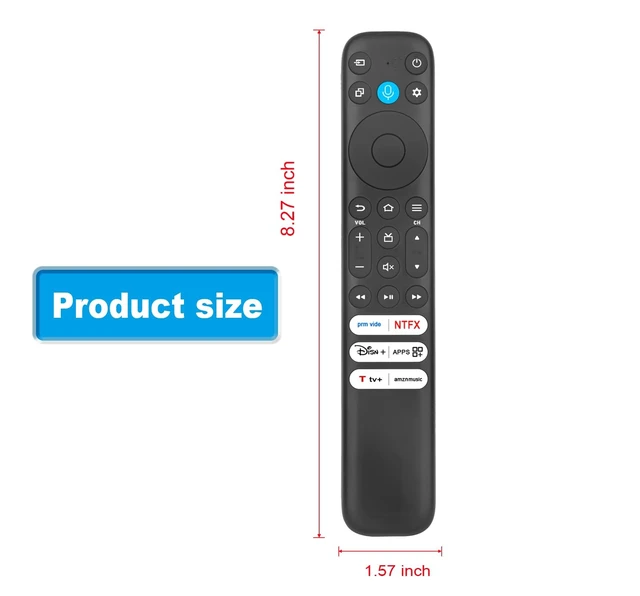 Alt view image 5 of 5 - RC813 Replacement Voice Remote Control Compatible with TCL TV 65S551F