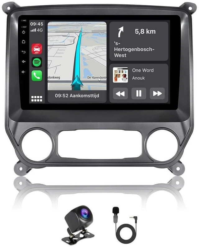 Main image of 8Core 4+64GB Car Stereo for Chevy Silverado 2014-2018 GMC Sierra Base Model