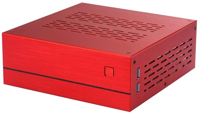 Main image of Goodisory A01 Mini-ITX HTPC Desktop Computer Chassis Aluminum Red
