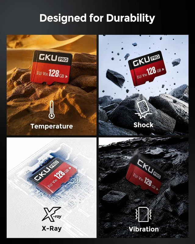 Alt view image 5 of 5 - GKU 128GB Memory Card for Dash Cam with Card Reader, High Endurance Card for Daily Driving Recording and Loop Recording