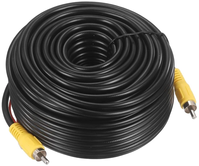 Main image of MECCANIXITY Backup Camera RCA Video Cable 65.6FT/20M Copper Core Audio Cord