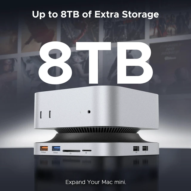 Alt view image 2 of 5 - Acer Mac mini M6, M5 Pro, M4 Dock with 8TB SSD Enclosure, 4K@144Hz HDMI