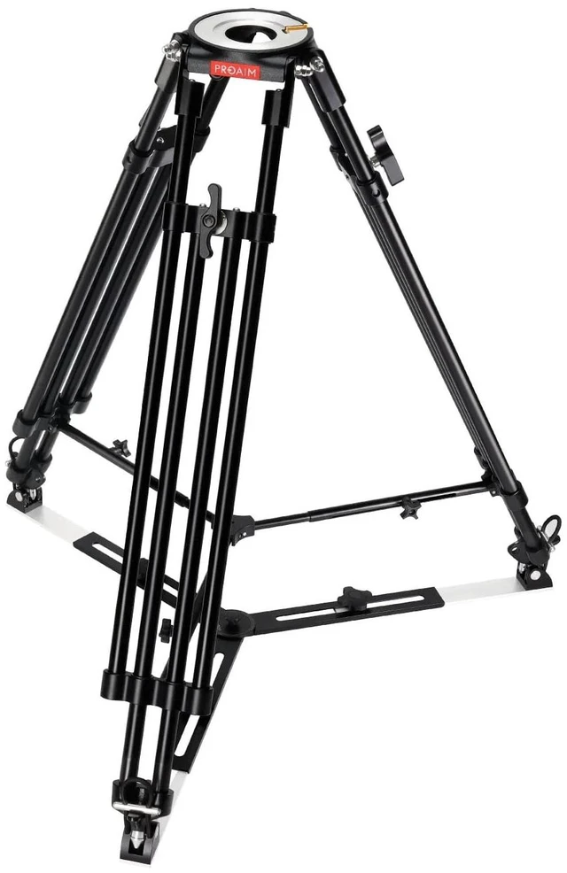 Main image of PROAIM Mitchell Telescopic Tripod Stand w/Spreader, Black, 250kg/551lb