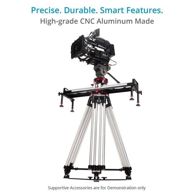 Alt view image 2 of 5 - PROAIM Mitchell Telescopic Tripod Stand w/Spreader, Black, 250kg/551lb