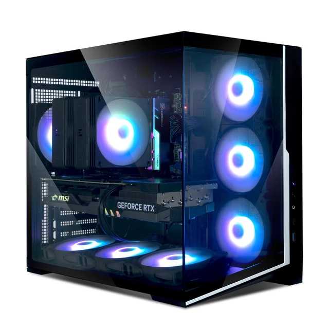 Alt view image 2 of 5 - Zalman D40 ATX Mid-Tower Desktop Computer RGB Gaming PC Case