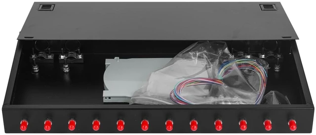 Main image of Xunsomten - 12 Fibers Port ST UPC Singlemode Rack Mount Enclosure Box
