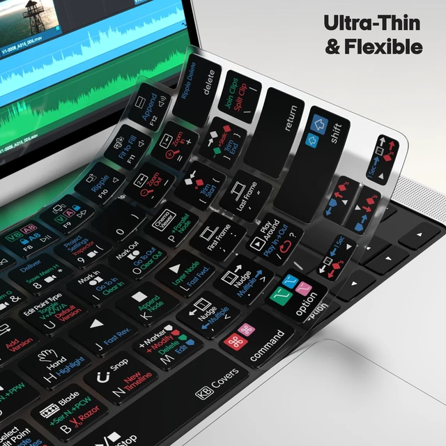 Alt view image 3 of 5 - KB Covers Premium Davinci Resolve Keyboard Cover for MacBook Pro & Air