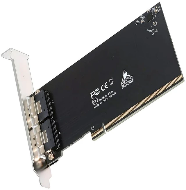 Main image of CY External Slimline Dual SFF-8654 8X 74Pin to Detachable PCIE 16X Express 3.0 PCIE4.0 Raid Card VROC Raid0 Hyper Adapter