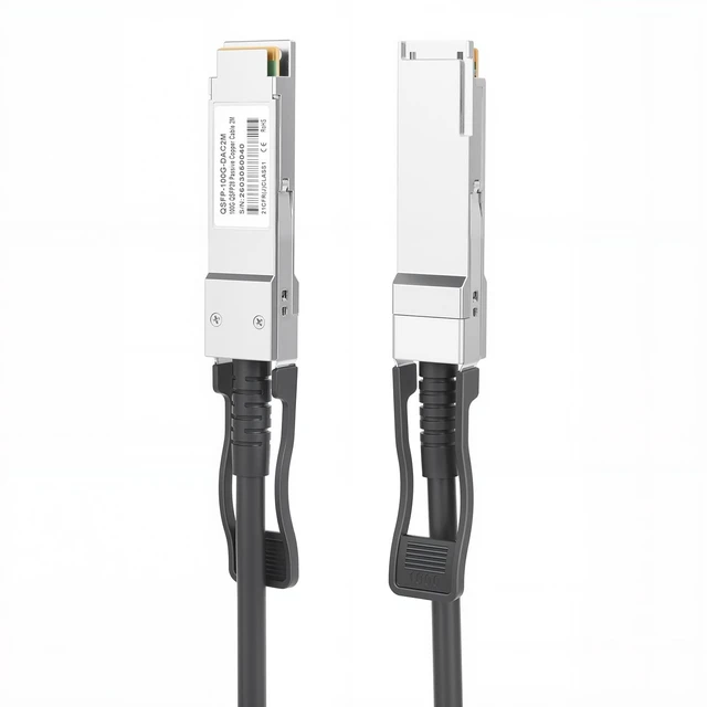 Alt view image 3 of 5 - Euqvos 100GBASE-CR4 2-Meter(6.5ft) QSFP28 to QSFP28 Passive Direct Attach Copper Cable (DAC) 30AWG for Cisco QSFP-100G-CU2M Ubiquiti Supermicro and More