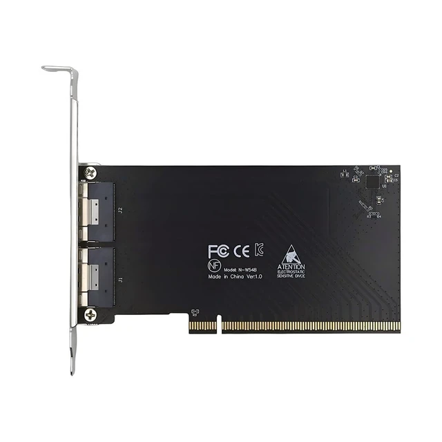 Main image of Xiwai External Dual SFF-8654 8X 74Pin Slimline to PCIE4.0 PCIE 16X Express 3.0 Raid Card VROC Raid0 Hyper Adapter