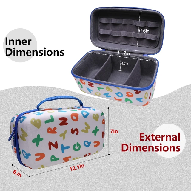 Alt view image 2 of 5 - LTGEM Carrying Case Compatible with Tonie Toniebox 1/2 Audio Player Starter Set, Audio Toy Figurine and Tonies Kids Headphones with Shoulder Strap(Case Only)