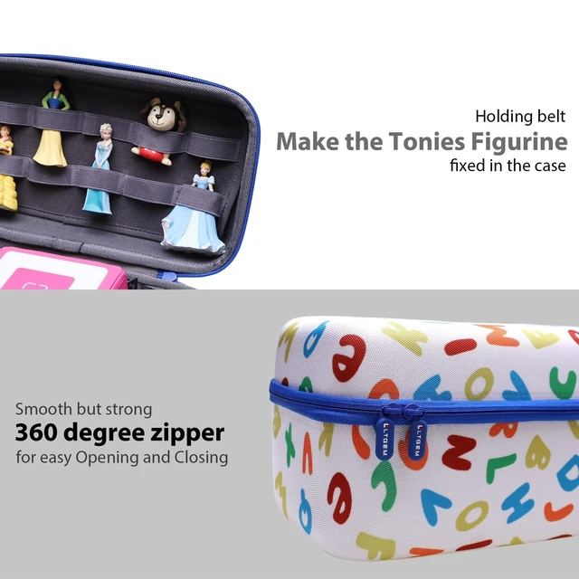 Alt view image 4 of 5 - LTGEM Carrying Case Compatible with Tonie Toniebox 1/2 Audio Player Starter Set, Audio Toy Figurine and Tonies Kids Headphones with Shoulder Strap(Case Only)