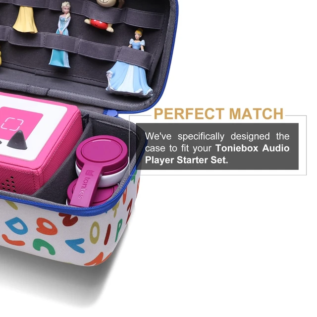 Alt view image 3 of 5 - LTGEM Carrying Case Compatible with Tonie Toniebox 1/2 Audio Player Starter Set, Audio Toy Figurine and Tonies Kids Headphones with Shoulder Strap(Case Only)