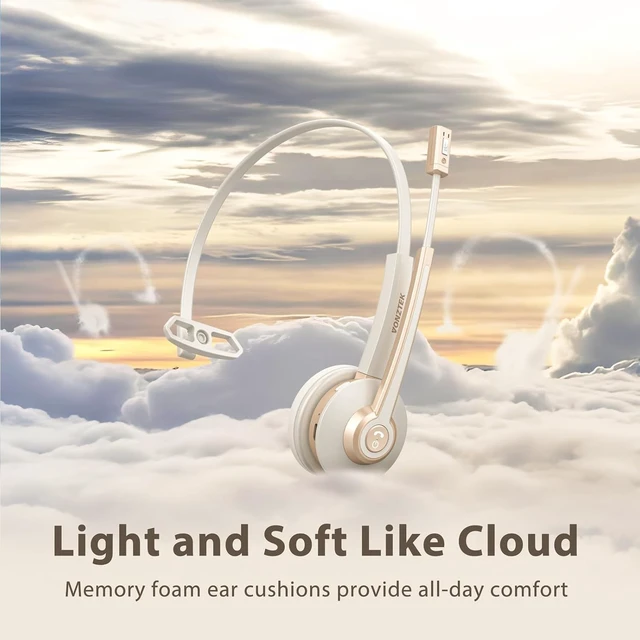 Alt view image 4 of 5 - Vonztek Bluetooth Headset with Microphone USB Dongle for Office