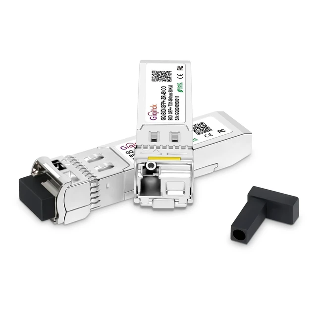 Alt view image 2 of 5 - 1 Pair 10GBASE-BX80-UD BiDi SFP+ Module, TX-1490nm/1550nm, RX-1550nm/1490nm 80km DOM Simplex LC/UPC SMF Optical Transceiver Networking Mini Gbic for Generic