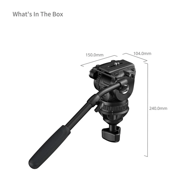 Alt view image 5 of 5 - SMALLRIG Heavy Duty Video Tripod Head with 4-Step Pan/Tilt Damping