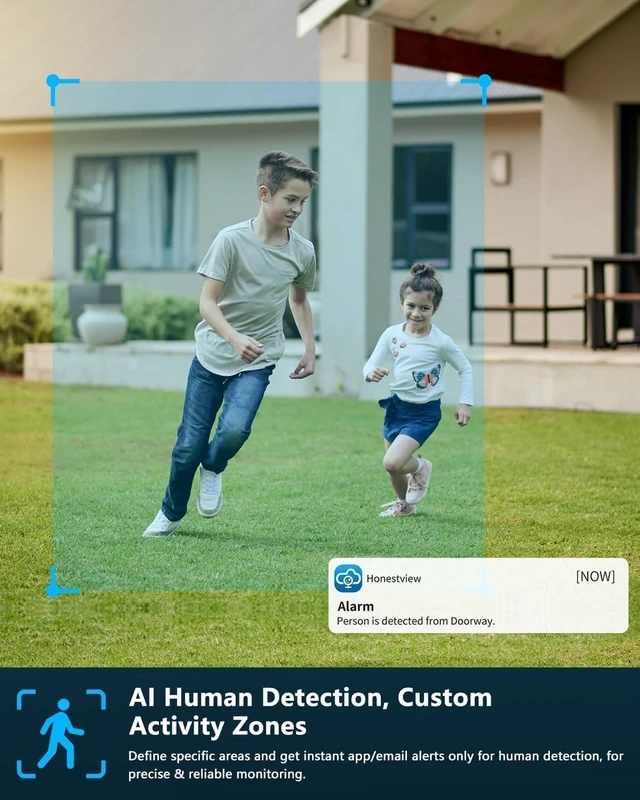 Alt view image 4 of 5 - OOSSXX 4K 8MP Wireless Add-On Camera, Dual-Band WiFi, 130 IP66 Cam