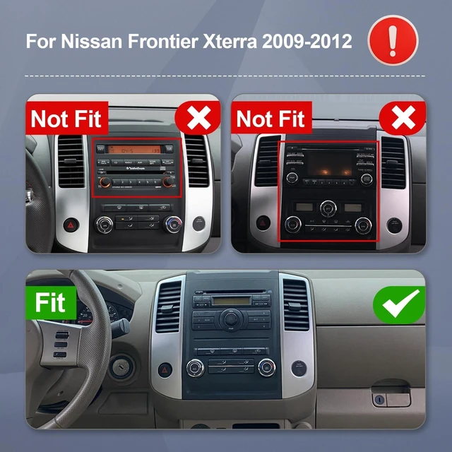 Alt view image 2 of 5 - 9 Inch Linux Touchscreen Car Radio Stereo for Nissan Frontier Xterra 2009-2012 with CarPlay/Android Auto Car Radio, Support Bluetooth,Backup Camera,SWC,FM Radio,Dual USB