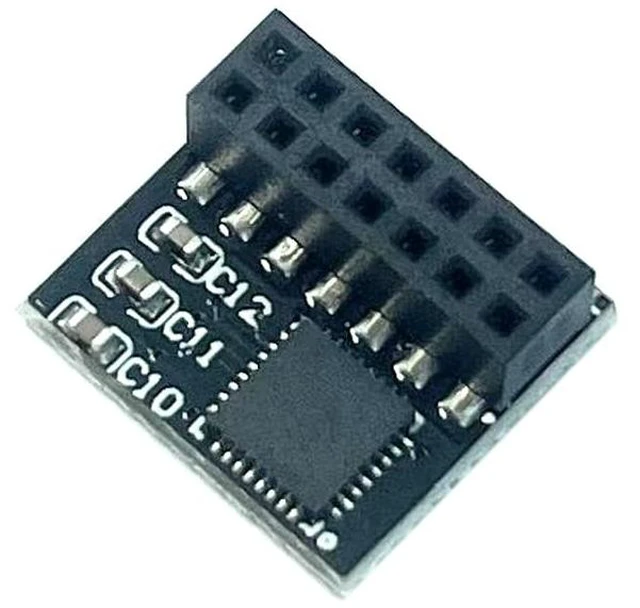 Alt view image 3 of 5 - HSSDTECH TPM 2.0 Module SPI 14Pin Module SLB9670 for ASUS Prime B560M-A