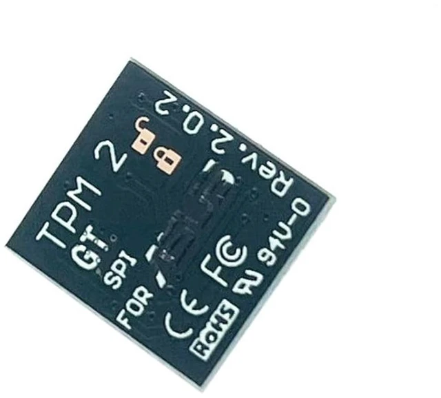 Alt view image 4 of 5 - HSSDTECH TPM 2.0 Module SPI 14Pin Module SLB9670 for ASUS Prime B560M-A