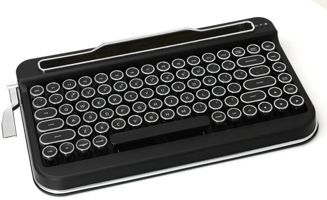 Main image of Penna ELRETRON Bluetooth Keyboard with Black Chrome Keycap(US Language, F 1.1V) (Black Special, Cherry MX Blue)