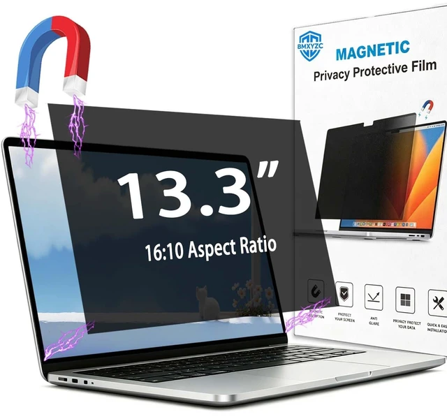 Main image of Magnetic Laptop Privacy Screen 13.3 Inch 16:10-26 Anti Peeping