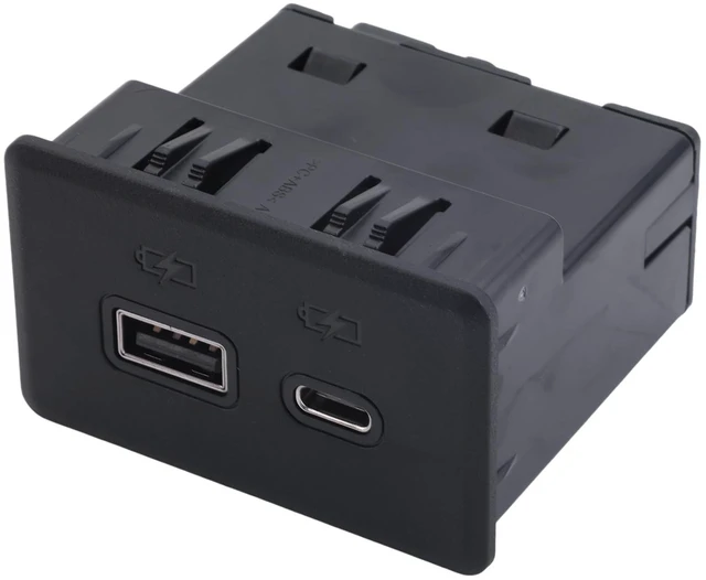 Main image of 13525889 Auxiliary Input USB Port Assembly for Chevy Silverado, Sierra 1500 2500HD 3500HD 2019-2023, for GMC 20192023 Sierra 1500/2500 HD/3500 HD AUX USB Interface 13540949