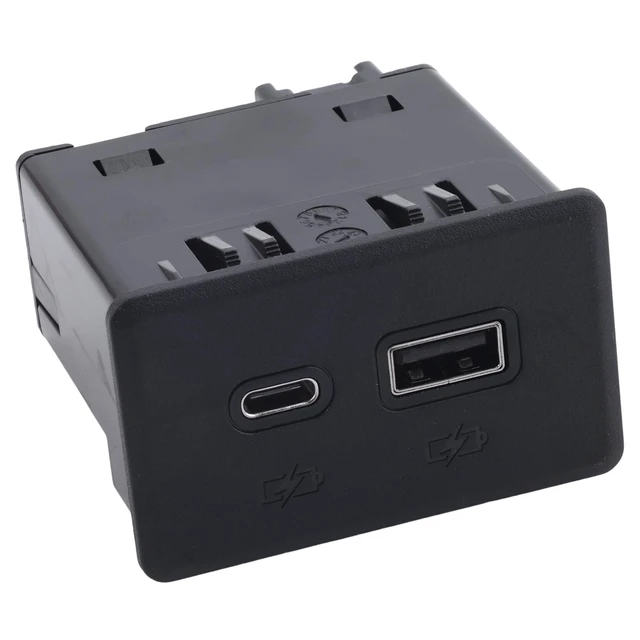 Alt view image 3 of 5 - 13525889 Auxiliary Input USB Port Assembly for Chevy Silverado, Sierra 1500 2500HD 3500HD 2019-2023, for GMC 20192023 Sierra 1500/2500 HD/3500 HD AUX USB Interface 13540949