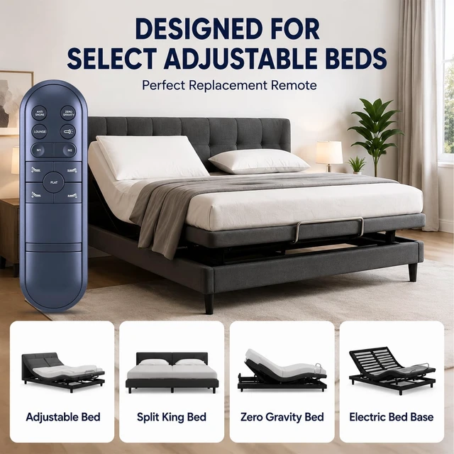 Alt view image 2 of 5 - Replacement Remote Control for Bridgevine, Dyonery, Mlily Adjustable Bed