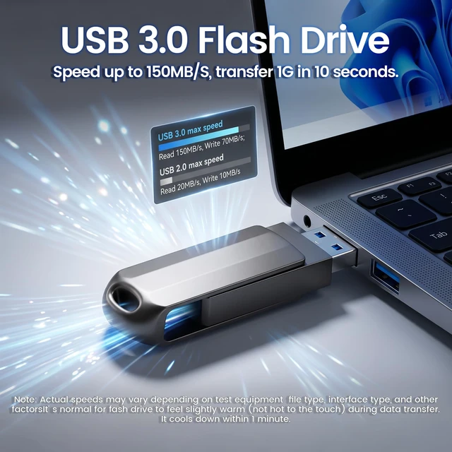 Alt view image 4 of 5 - 512GB Flash Drive, Photo Storage, 2-in-1 Memory Stick for Photo