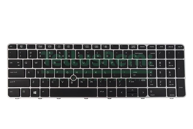 Alt view image 3 of 5 - Replacement US Backlit Keyboard for HP 850 G3, 850 G4, 755 G3, 755 G4