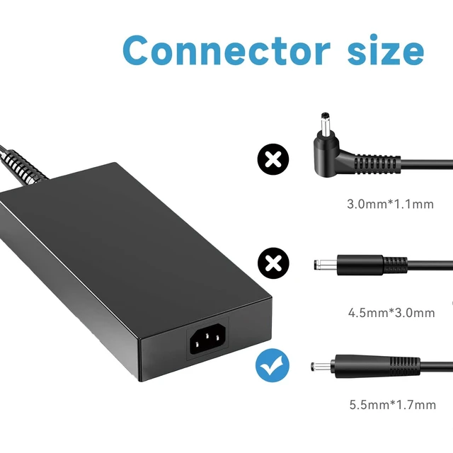 Alt view image 5 of 5 - amguog 330W 280W Laptop Charger Compatible with Acer Predator Helios Nitro