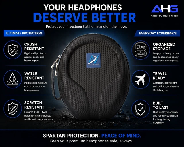 Alt view image 2 of 5 - Upgrade Carrying case Compatible with Audeze Maxwell/Maxwell 2 MM-100 LCD-S20 Razer Kraken V4 Wireless / V3 Pro / V3 Hypersense Corsair Virtuoso Max + Void 2 Headset. Ultimate Protect