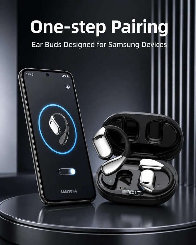 Alt view image 2 of 5 - Cyberix Open Ear Wireless Earbuds Bluetooth for Samsung,Waterproof,for Run