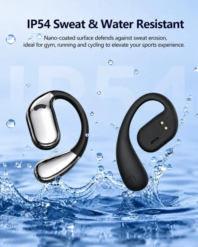 Alt view image 4 of 5 - Cyberix Open Ear Wireless Earbuds Bluetooth for Samsung,Waterproof,for Run