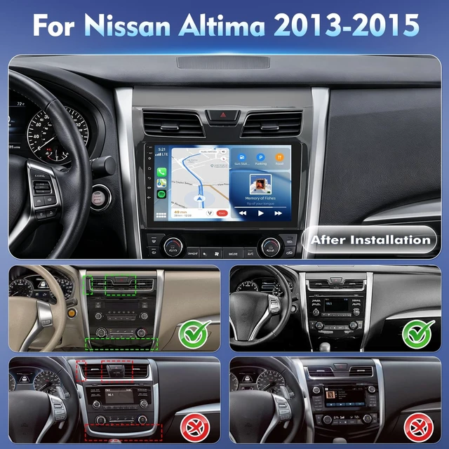Alt view image 2 of 5 - 4Core+64G Android Car Radio for Nissan Altima 2013 2014 2015