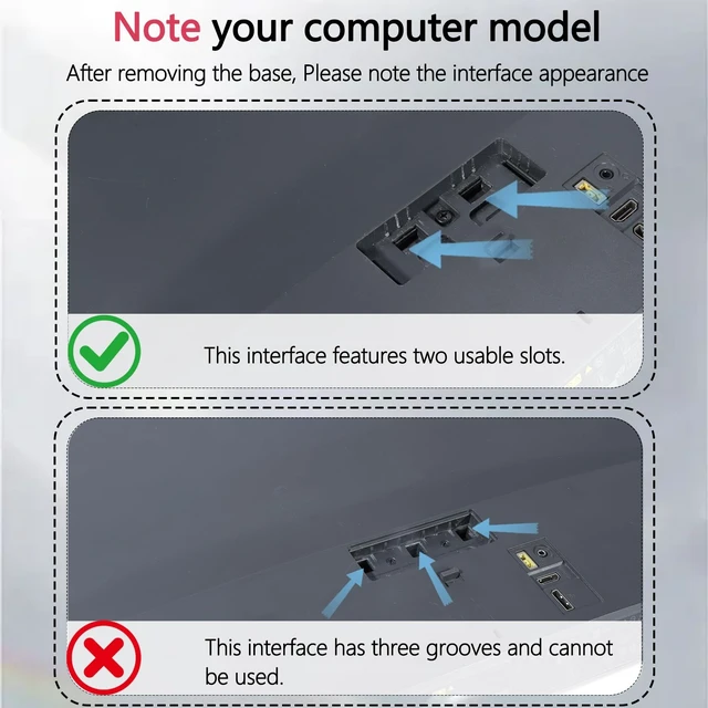 Alt view image 4 of 5 - L24i-20 VESA Adapter Compatible with Lenovo 24" L and X Serie Monitor