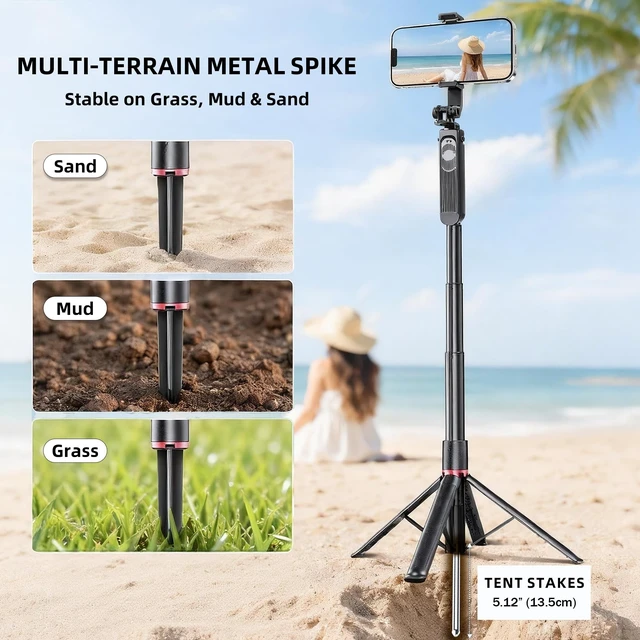 Alt view image 2 of 5 - Golf Tripod Monopod Selfie Stick Magnetic Phone Holder to Record Golf Swing
