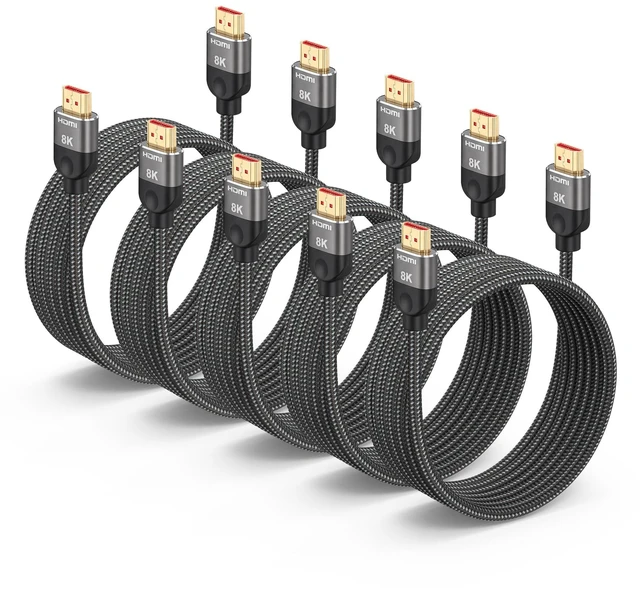 Main image of KovySwm HDMI 2.1 Cable, 10FT, 5-Pack, 48Gbps, 8K@60Hz