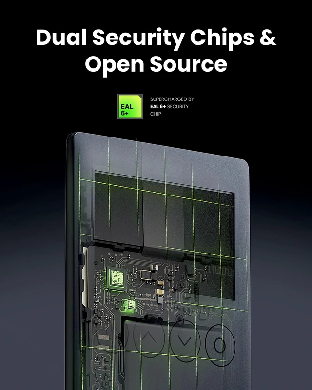 Alt view image 4 of 5 - Open Source Crypto Wallet OneKey Classic 1S, Hardware Wallet w/Bluetooth & NFT Support, EAL 6+ Cold Storage, 100% Offline, Tamperproof, Stores Private Keys, Seeds & Crypto Assets BTC ETH...