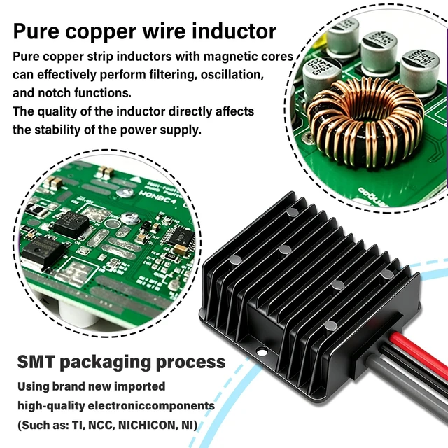 Alt view image 4 of 5 - Starlink Mini 12V/24V to 30V 3.5A DC Female Step Up Converter Cable