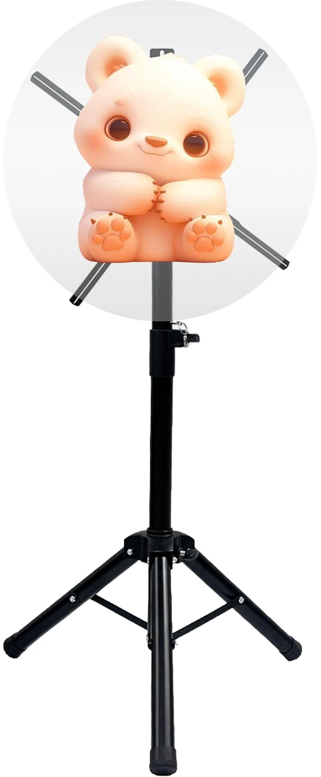 Main image of 3D Hologram Fan Stand with Multi-Function Base, Fan Foldable Tripod Stand, Height 15.5 to 39 Inch for A Variety of Hologram Fans (Excluding Fan)