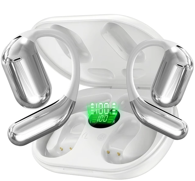 Main image of AI Translation Earbuds Real Time, 144 Languages Translator Earbuds, 3-in-1 Translating Device with Music & Calls, 80H Playtime Bluetooth 5.4 Open Ear Translator Earbuds for Travel Business Meeting