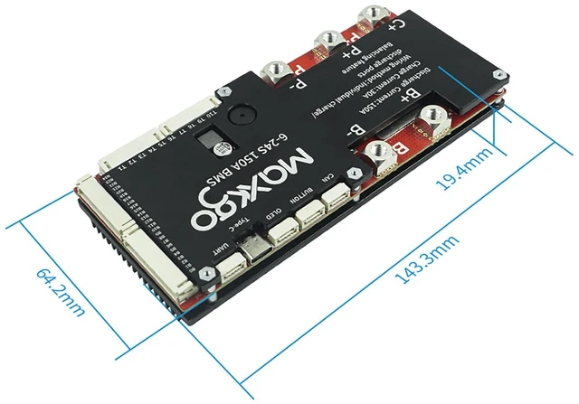 Alt view image 2 of 5 - MAXKGO 6S-24S 150A Smart BMS Battery Protection Board Based On VESC