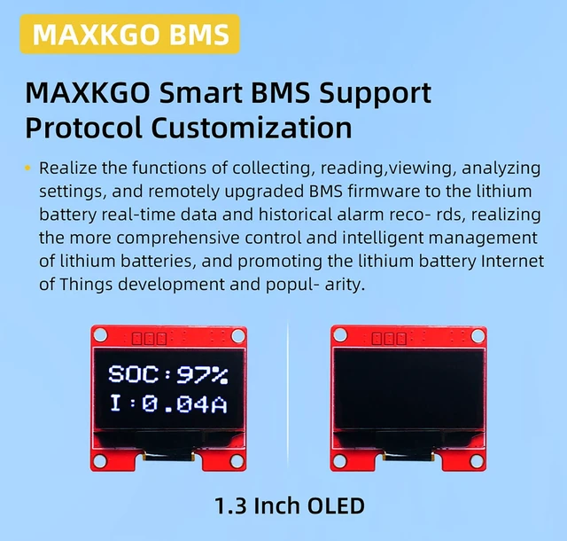 Alt view image 4 of 5 - MAXKGO 6S-24S 150A Smart BMS Battery Protection Board Based On VESC