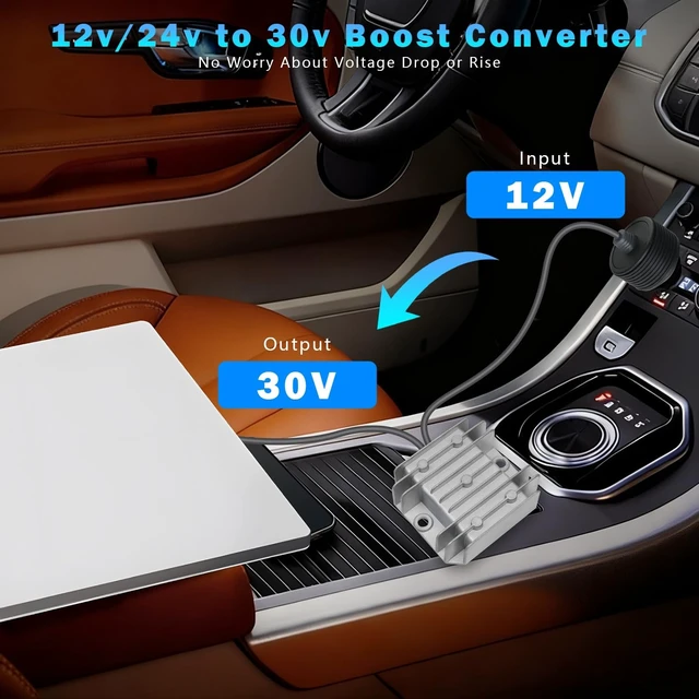 Alt view image 5 of 5 - Starlink Mini Cable Car Adapter with Step Up Converter, Blusun 12V Power Cable with Cigarette Lighter Plug, 10-28V to 30V 3.5A Conversion Kit for Truck RV No Worry About Voltage Drop or Rise