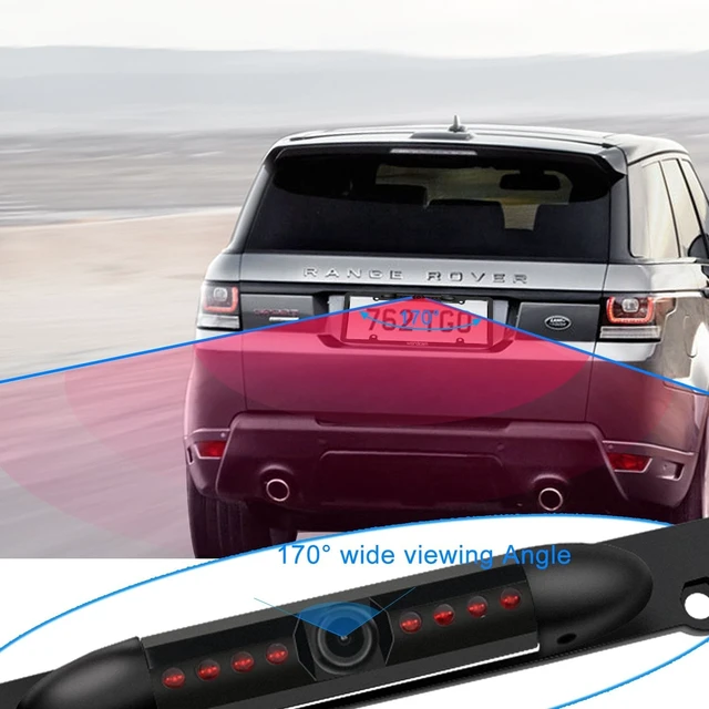 Alt view image 5 of 5 - Wordcam License Plate Backup Camera, HD Front Rear View, Metal Frame Mount